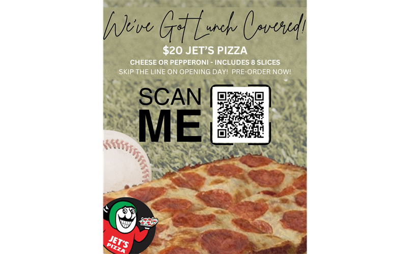 Pre-Order Pizza for Opening Day